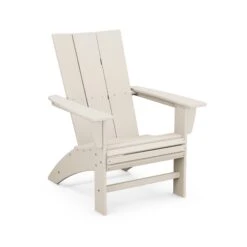 POLYWOOD Modern Curveback Adirondack Chair 26 POLYWOOD Modern Curveback Adirondack Chair -VERMONT WOODS Modern Curveback Adirondack Chair AD620SA Sand
