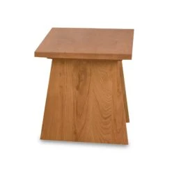 Handcrafted Solid Wood End Table - Modern Designer Side Table