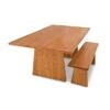 Modern Solid Hardwood Dining Table - Customizable Designer Style -VERMONT WOODS Modern Designer Solid Top Table