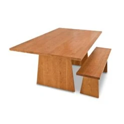 Modern Solid Hardwood Dining Table - Customizable Designer Style