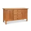 Artisan Crafted Modern Mission Sideboard - Solid Wood Dining Buffet