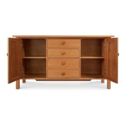 Artisan Crafted Modern Mission Sideboard - Solid Wood Dining Buffet -VERMONT WOODS Modern Mission Sideboard 2