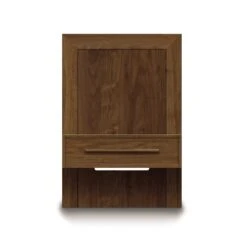 Moduluxe 35" Series Attached Nightstand with Drawer 7 Moduluxe 35" Series Attached Nightstand with Drawer -VERMONT WOODS Moduluxe Attached Nightstand with Drawer 35in Series 24in Wide Natural Walnut