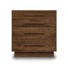 Moduluxe 4-Drawer Chest: Customizable 35-inch Series Hardwood Storage -VERMONT WOODS Moduluxe Walnut 4 Drawer Chest