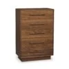 Moduluxe 5-Drawer Wide Chest 2 Moduluxe 5-Drawer Wide Chest -VERMONT WOODS Moduluxe Walnut 5 Drawer Wide Chest