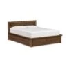 Moduluxe Storage Bed With Panel Headboard - 35" Series -VERMONT WOODS Moduluxe Walnut Panel Storage Bed 35in