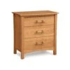 Copeland Monterey 3-Drawer Solid Cherry Wood Chest 2 Copeland Monterey 3-Drawer Solid Cherry Wood Chest -VERMONT WOODS Monterey Cherry 3 Drawer Nightstand