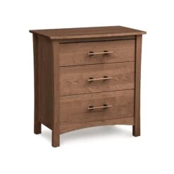 Copeland Monterey 3-Drawer Solid Cherry Wood Chest -VERMONT WOODS Monterey Cherry 3 Drawer Nightstand Saddle Cherry