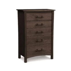 Monterey 5-Drawer Chest - Luxury Solid Cherry Wood Storage 15 Monterey 5-Drawer Chest - Luxury Solid Cherry Wood Storage -VERMONT WOODS Monterey Cherry 5 Drawer Chest Smoke Cherry