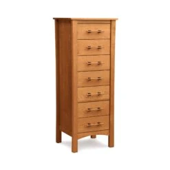 Copeland Monterey 7-Drawer Lingerie Chest in Solid Cherry Wood -VERMONT WOODS Monterey Cherry 7 Drawer Lingerie Chest Autumn Cherry