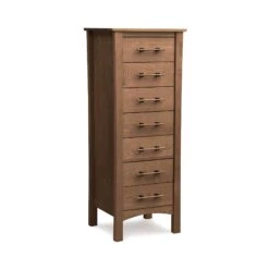 Copeland Monterey 7-Drawer Lingerie Chest in Solid Cherry Wood -VERMONT WOODS Monterey Cherry 7 Drawer Lingerie Chest Saddle Cherry
