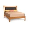 Monterey Solid Cherry Wood Platform Bed with Upholstered Headboard 2 Monterey Solid Cherry Wood Platform Bed with Upholstered Headboard -VERMONT WOODS Monterey Upholstered Platform Bed