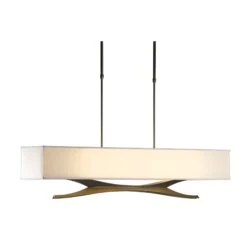 Hubbardton Forge Moreau Pendant - Handcrafted Transitional Lighting -VERMONT WOODS Moreau Pendant