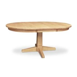 Natural Vermont Single Pedestal Round Extension Table 10 Natural Vermont Single Pedestal Round Extension Table -VERMONT WOODS Natural Vermont Single Pedestal Extension Table 42 Inch Natural Maple