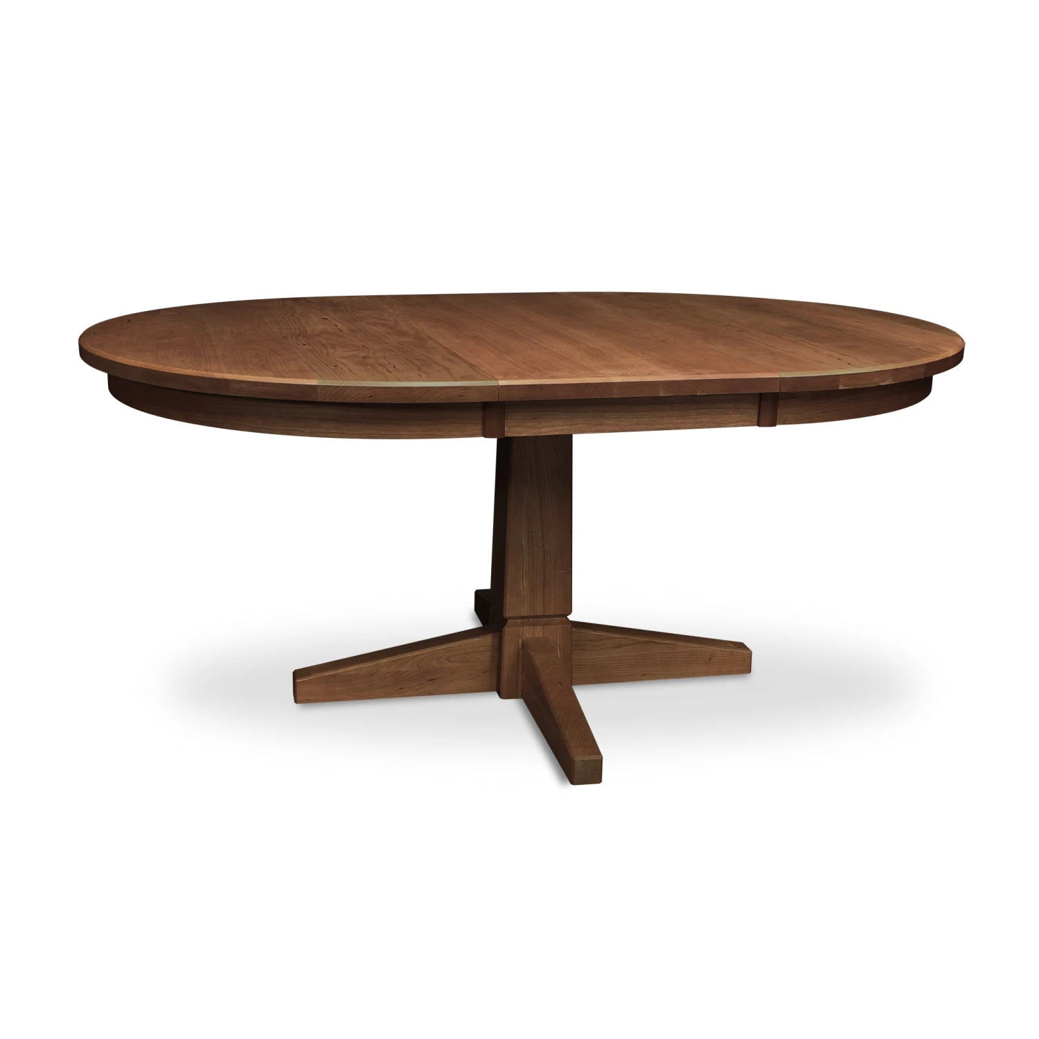 Natural Vermont Single Pedestal Round Extension Table 7 Natural Vermont Single Pedestal Round Extension Table - Image 5