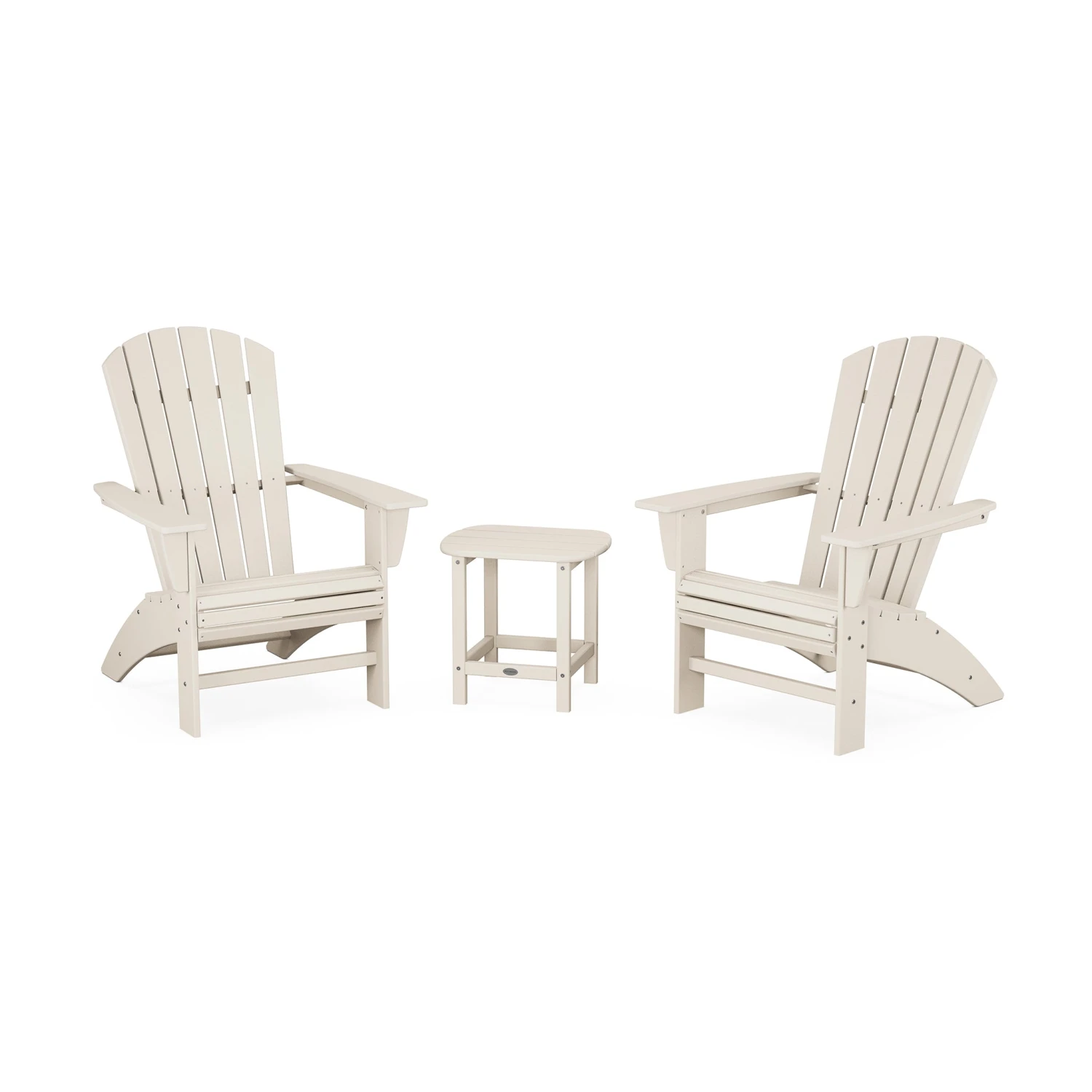 POLYWOOD Nautical 3-Piece Curveback Adirondack Set with Side Table 8 POLYWOOD Nautical 3-Piece Curveback Adirondack Set with Side Table - Image 6