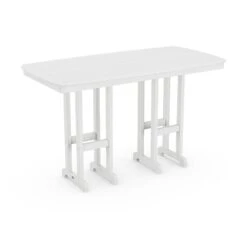 POLYWOOD Nautical 37" x 72" Bar Height Table -VERMONT WOODS Nautical 37x72 Bar Table NCBT3772WH White