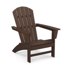 POLYWOOD Nautical Adirondack Chair - Sustainable Outdoor Seating -VERMONT WOODS Nautical Adirondack Chair AD410MA Mahogany