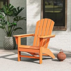 POLYWOOD Nautical Adirondack Chair - Sustainable Outdoor Seating -VERMONT WOODS Nautical Adirondack Chair Life 2