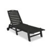 POLYWOOD Nautical Wheeled Stackable Chaise Lounge 1 POLYWOOD Nautical Wheeled Stackable Chaise Lounge -VERMONT WOODS Nautical Wheeled Chaise Stackable