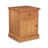New England Shaker Solid Wood 1-Drawer Nightstand with Door 1 New England Shaker Solid Wood 1-Drawer Nightstand with Door -VERMONT WOODS New England Shaker 1 Drawer Nightstand with Door
