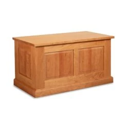 Solid Wood New England Shaker Blanket Box - Handcrafted Storage Chest