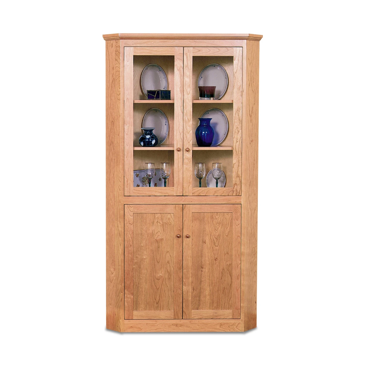 New England Shaker Solid Wood Corner Cabinet 5 New England Shaker Solid Wood Corner Cabinet - Image 3