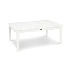 POLYWOOD Newport 28" x 42" Outdoor Coffee Table 17 POLYWOOD Newport 28" x 42" Outdoor Coffee Table -VERMONT WOODS Newport 28x42 Coffee Table CT2842WH White