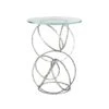 Hubbardton Forge Olympus Glass Top Accent Table -VERMONT WOODS Olympus Glass Top Accent Table