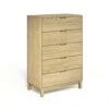Oslo 5-Drawer Wide Chest - Solid Oak Contemporary Dresser 1 Oslo 5-Drawer Wide Chest - Solid Oak Contemporary Dresser -VERMONT WOODS Oslo 5 Drawer Chest