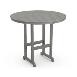 POLYWOOD 48" Outdoor Round Bar Height Table