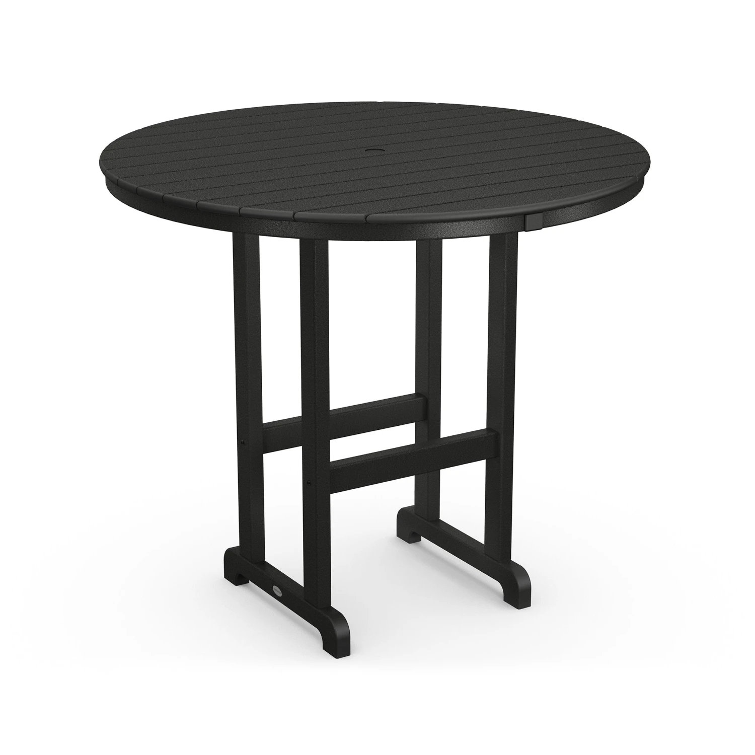 POLYWOOD 48" Outdoor Round Bar Height Table 6 POLYWOOD 48" Outdoor Round Bar Height Table - Image 4