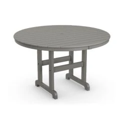POLYWOOD 48-Inch Round Outdoor Dining Table