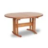 Handmade Oval Trestle Extension Dining Table - Customizable Vermont Woodwork -VERMONT WOODS Oval Trestle Extension Dining Table 1