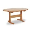 Oval Trestle Extension Hardwood Dining Table - Handmade in Vermont 1 Oval Trestle Extension Hardwood Dining Table - Handmade in Vermont -VERMONT WOODS Oval Trestle Extension Dining Table 2