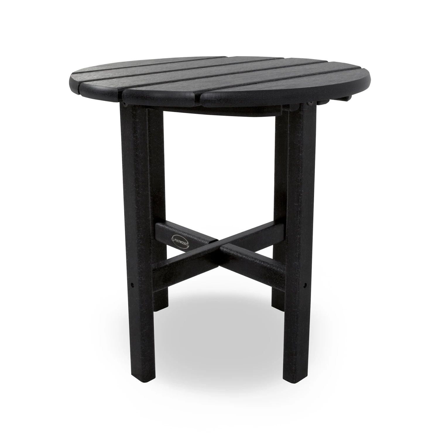POLYWOOD 18" Round Side Table: Durable All-Weather Outdoor Furniture 4 POLYWOOD 18" Round Side Table: Durable All-Weather Outdoor Furniture - Image 2