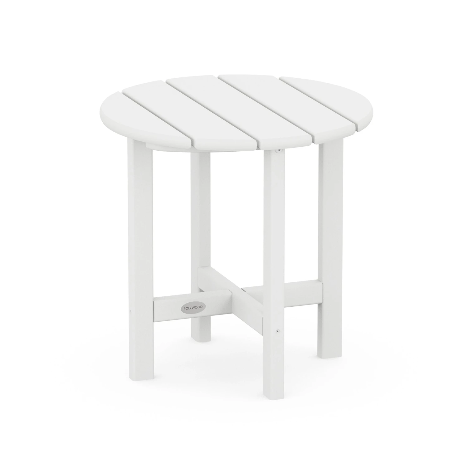 POLYWOOD 18" Round Side Table: Durable All-Weather Outdoor Furniture 10 POLYWOOD 18" Round Side Table: Durable All-Weather Outdoor Furniture - Image 8