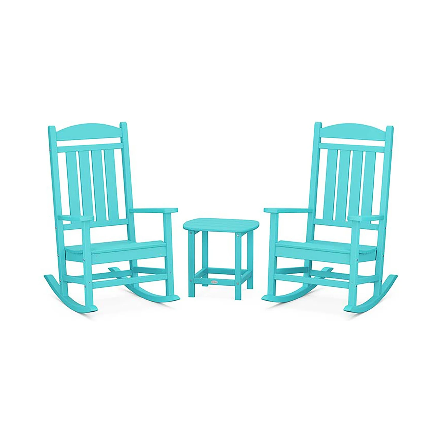 POLYWOOD Presidential Outdoor Rocking Chair 3-Piece Set with Side Table 11 POLYWOOD Presidential Outdoor Rocking Chair 3-Piece Set with Side Table - Image 9
