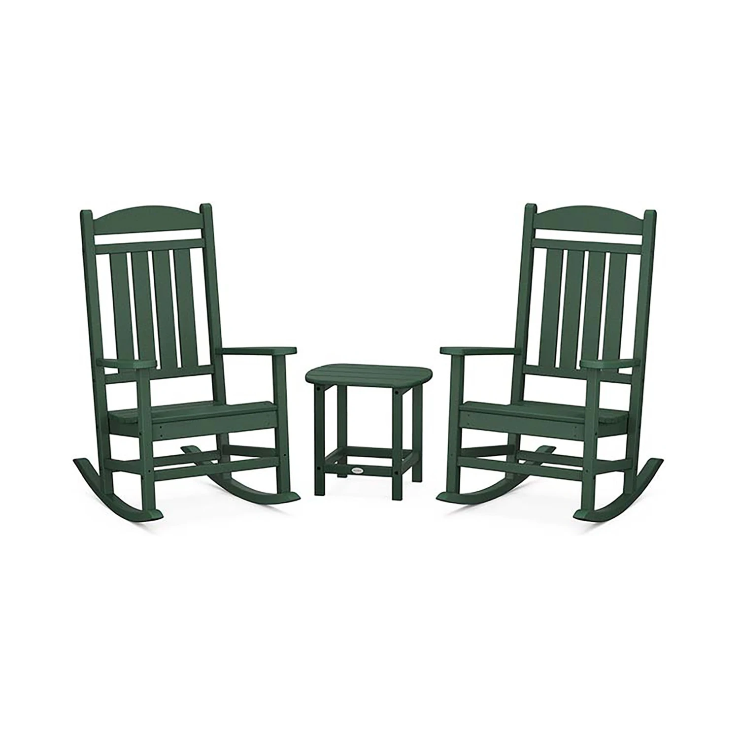 POLYWOOD Presidential Outdoor Rocking Chair 3-Piece Set with Side Table 10 POLYWOOD Presidential Outdoor Rocking Chair 3-Piece Set with Side Table - Image 8