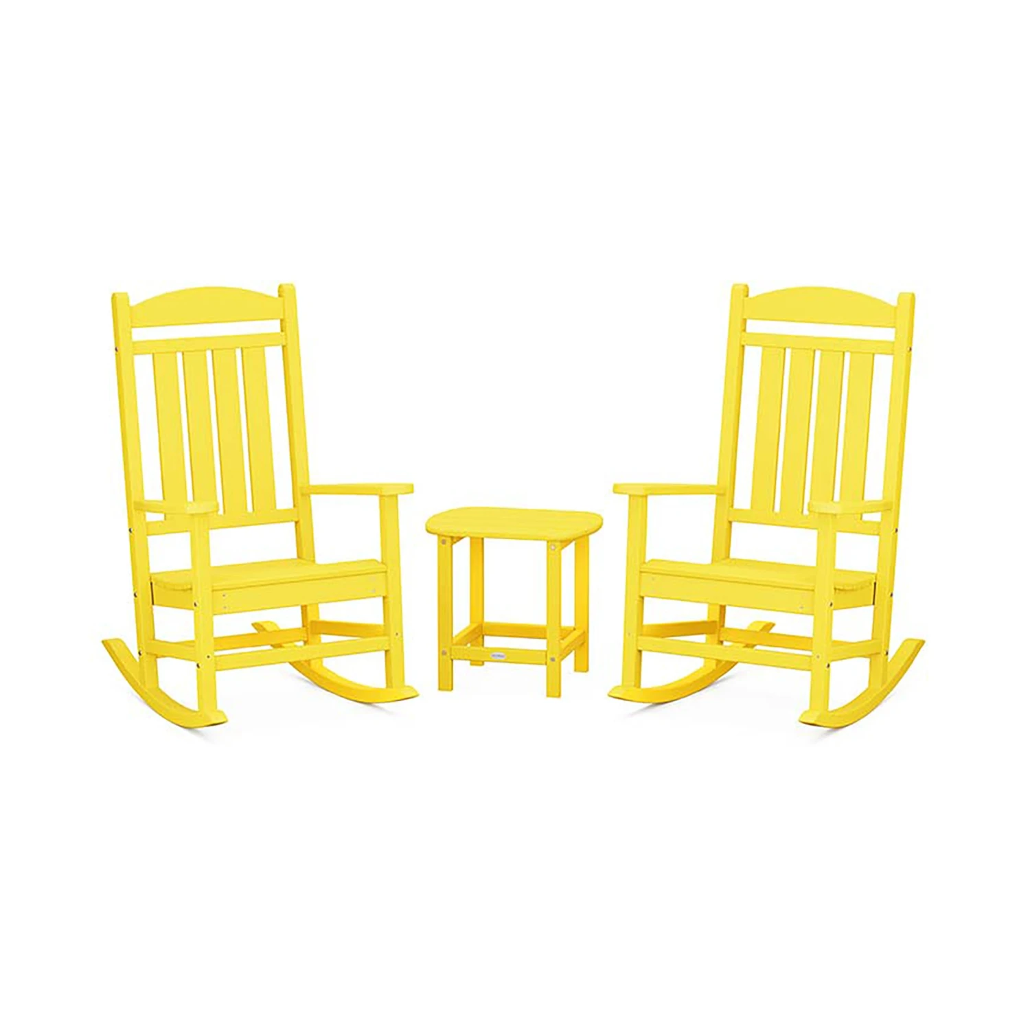 POLYWOOD Presidential Outdoor Rocking Chair 3-Piece Set with Side Table 12 POLYWOOD Presidential Outdoor Rocking Chair 3-Piece Set with Side Table - Image 10