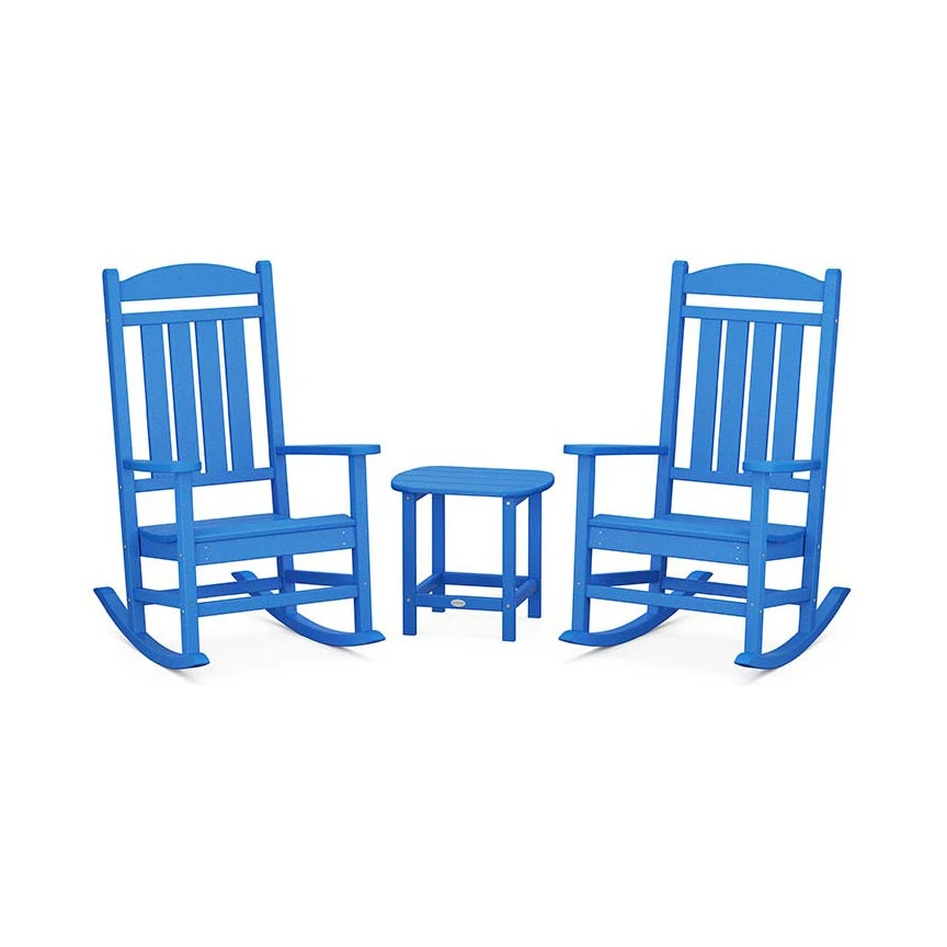 POLYWOOD Presidential Outdoor Rocking Chair 3-Piece Set with Side Table 13 POLYWOOD Presidential Outdoor Rocking Chair 3-Piece Set with Side Table - Image 11