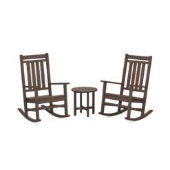 POLYWOOD Estate 3-Piece Rocking Chair Set with Side Table 13 POLYWOOD Estate 3-Piece Rocking Chair Set with Side Table -VERMONT WOODS PWS471 1 MA Mahogany