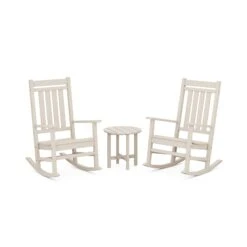 POLYWOOD Estate 3-Piece Rocking Chair Set with Side Table 14 POLYWOOD Estate 3-Piece Rocking Chair Set with Side Table -VERMONT WOODS PWS471 1 SA Sand