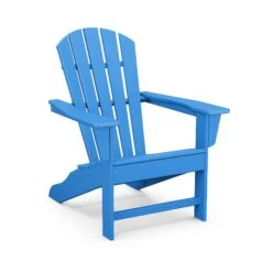 POLYWOOD Palm Coast Adirondack Chair - Contemporary Outdoor Seating -VERMONT WOODS Palm Coast Adirondack Chair HNA10PB Pacific Blue
