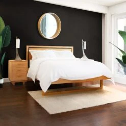 Solid Cherry Wood Pendant Bed Frame - Handcrafted in Vermont 22 Solid Cherry Wood Pendant Bed Frame - Handcrafted in Vermont -VERMONT WOODS Pendant Bed Life 3