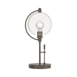 Pluto Table Lamp -VERMONT WOODS Pluto Table Lamp Bronze Clear