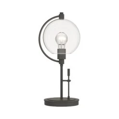 Pluto Table Lamp -VERMONT WOODS Pluto Table Lamp Natural Iron Clear