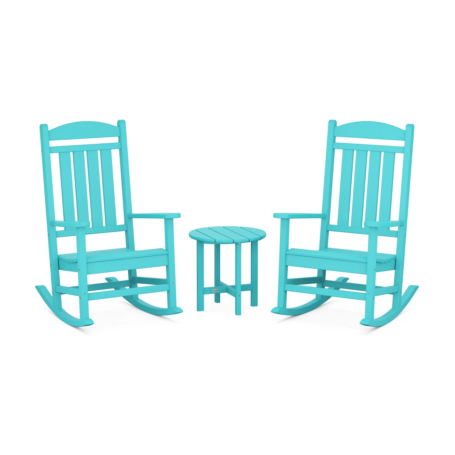 POLYWOOD Presidential 3-Piece Rocker Set with Round Side Table 10 POLYWOOD Presidential 3-Piece Rocker Set with Round Side Table - Image 8