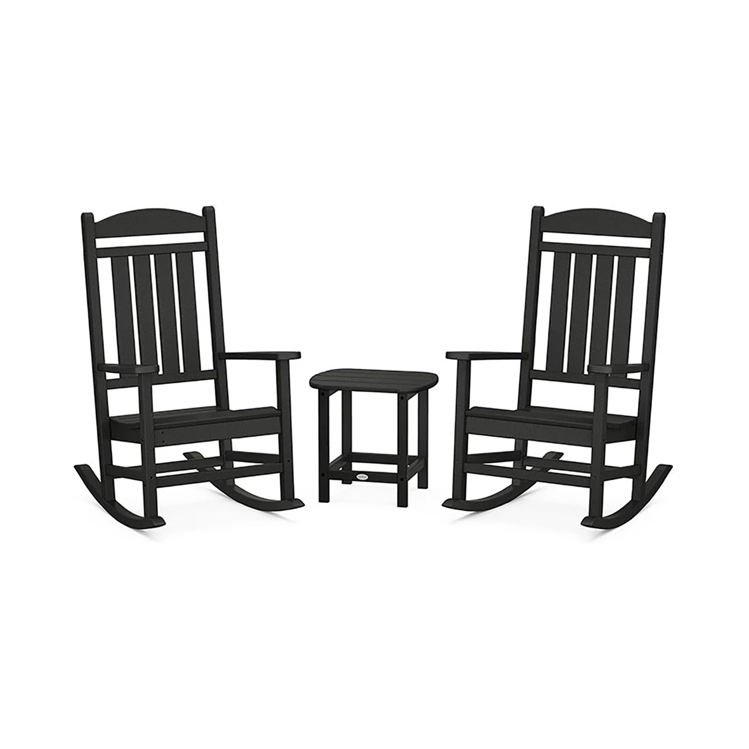 POLYWOOD Presidential Outdoor Rocking Chair 3-Piece Set with Side Table 3 POLYWOOD Presidential Outdoor Rocking Chair 3-Piece Set with Side Table
