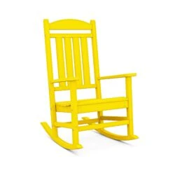 POLYWOOD Presidential Outdoor Rocking Chair - Classic All-Weather Comfort 26 POLYWOOD Presidential Outdoor Rocking Chair - Classic All-Weather Comfort -VERMONT WOODS Presidential Outdoor Rocking Chair R100LE Lemon